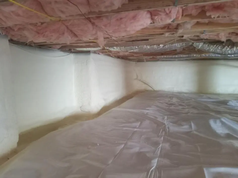 Crawl space encapsulation with closed-cell spray foam for Attic Insulation in Jennings Lodge